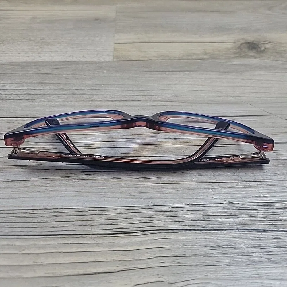 Calvin Klein Jeans CKJ305 437 Eyeglasses Frames Only Full Rim‎ 54-17-135 Blue